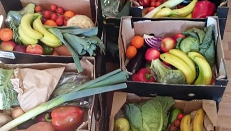 Our new organic fruit and/or veg boxes are available for collection or delivery
